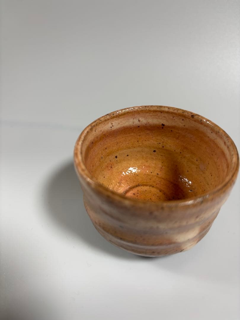 唐津焼　福田忠夫造　紅粉引　ぐい呑　無名窯　酒器