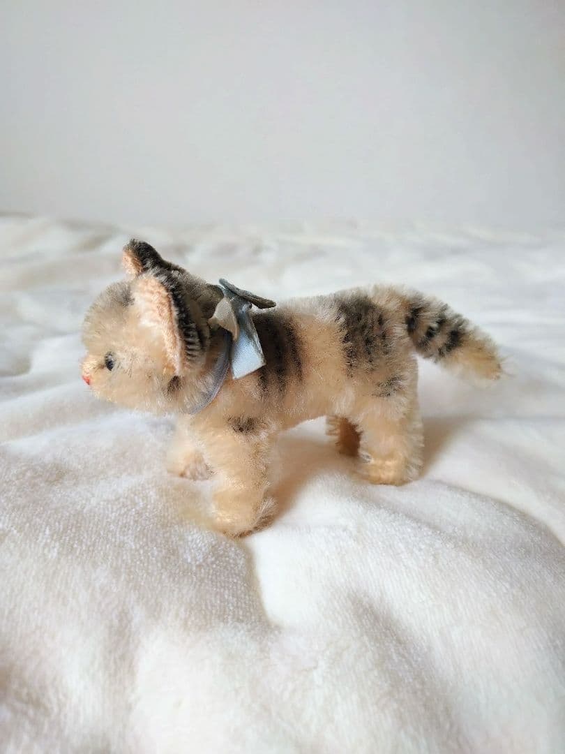 ビンテージ　シュタイフ　Tabby キャット　猫