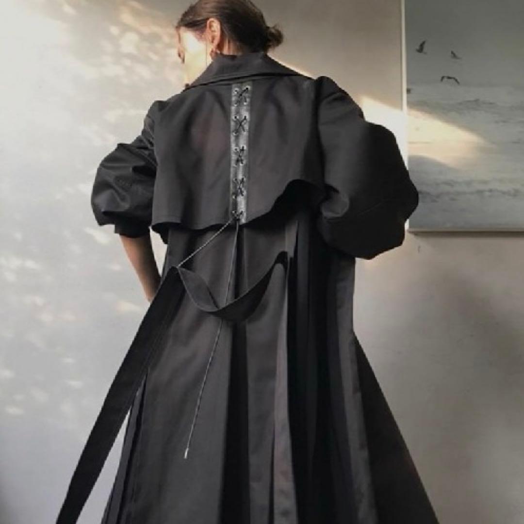 未使用★Ameri★BALLOON SLEEVE PLEATS TRENCH★