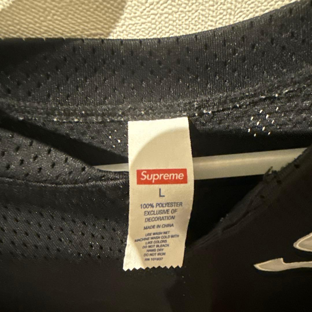 は*め様 Supreme メッシュTシャツ ブラック L 背番号11