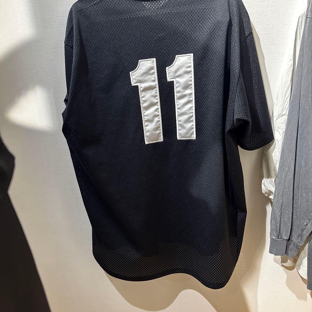 は*め様 Supreme メッシュTシャツ ブラック L 背番号11