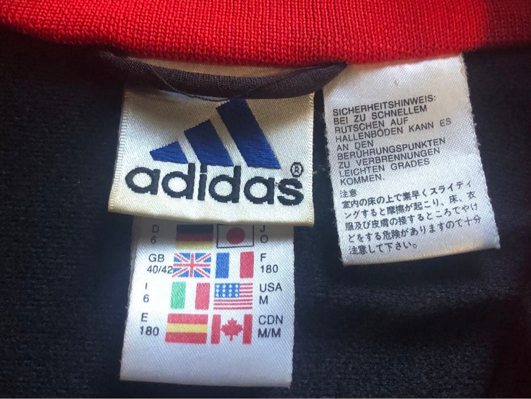90sビンテージ　ACミランとオペルのロゴadidas製ジャージセット