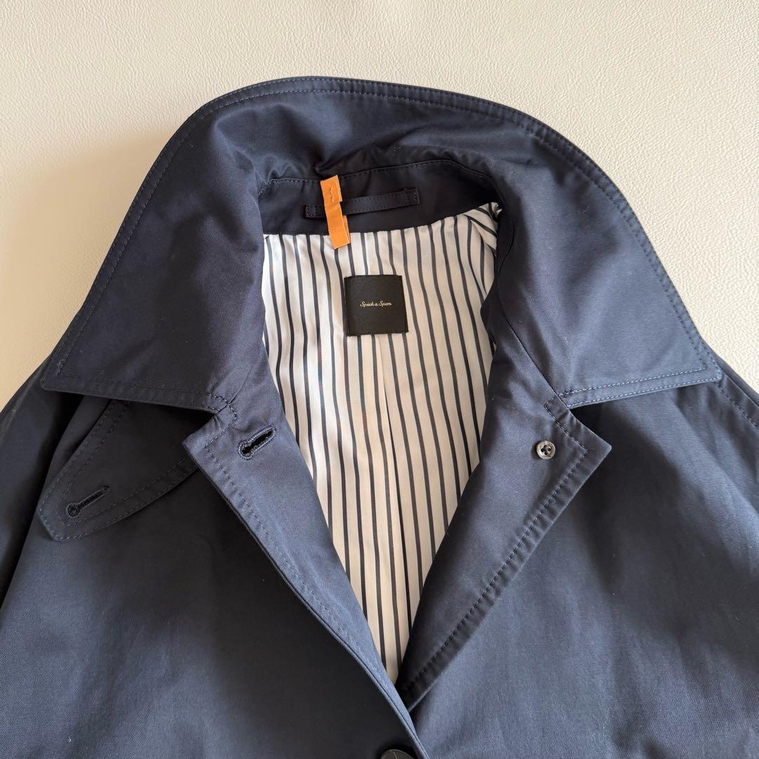 美品　25SS　スピック&スパン　T/Cギャバジンステンカラーコート　36