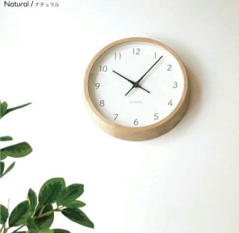 KATOMOKU 電波時計 muku clock7 km-60RC ナチュラル