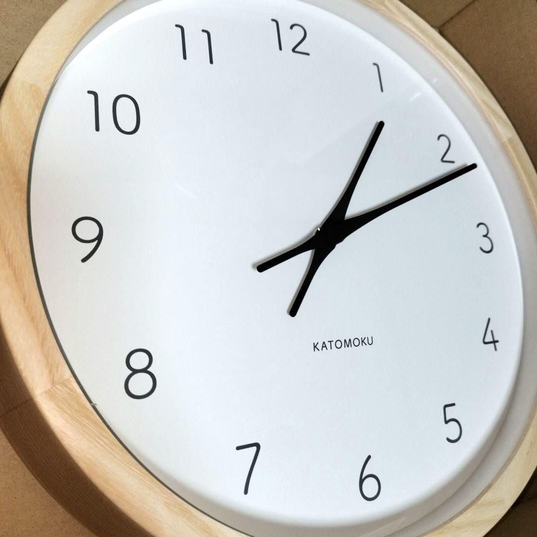KATOMOKU 電波時計 muku clock7 km-60RC ナチュラル