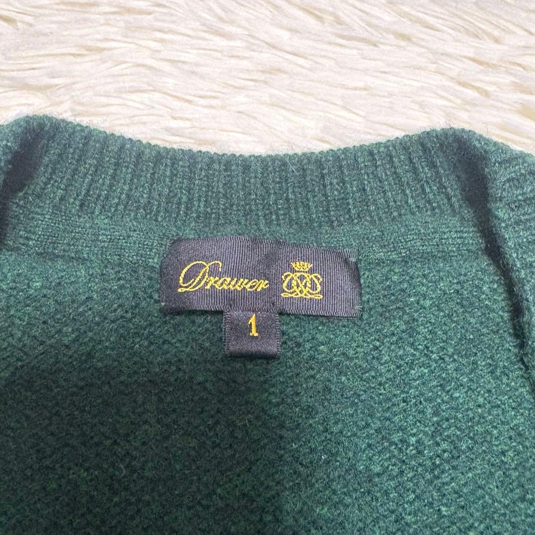 ハ*ル様 美品 希少 Drawer ドゥロワー カシミヤ カーディガン V Dロ
