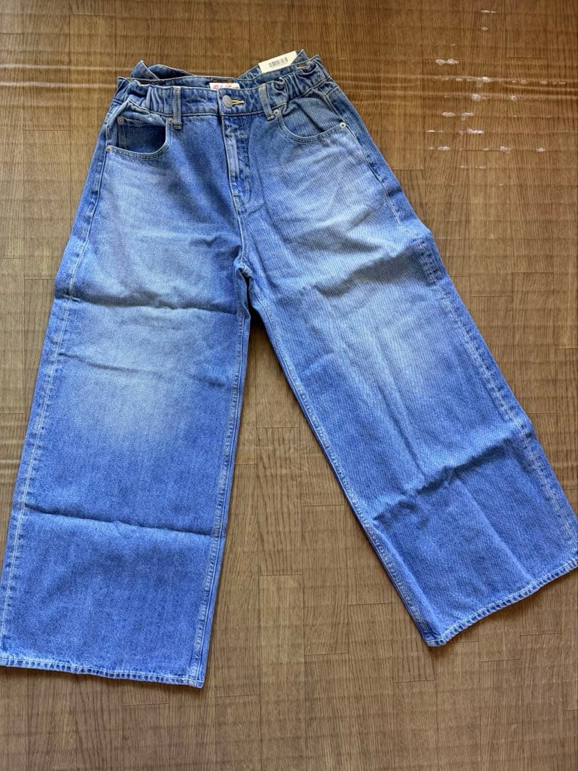 新品 リボン付きワイドレッグデニム大人気のデニムRODEO CROWNS パンツ