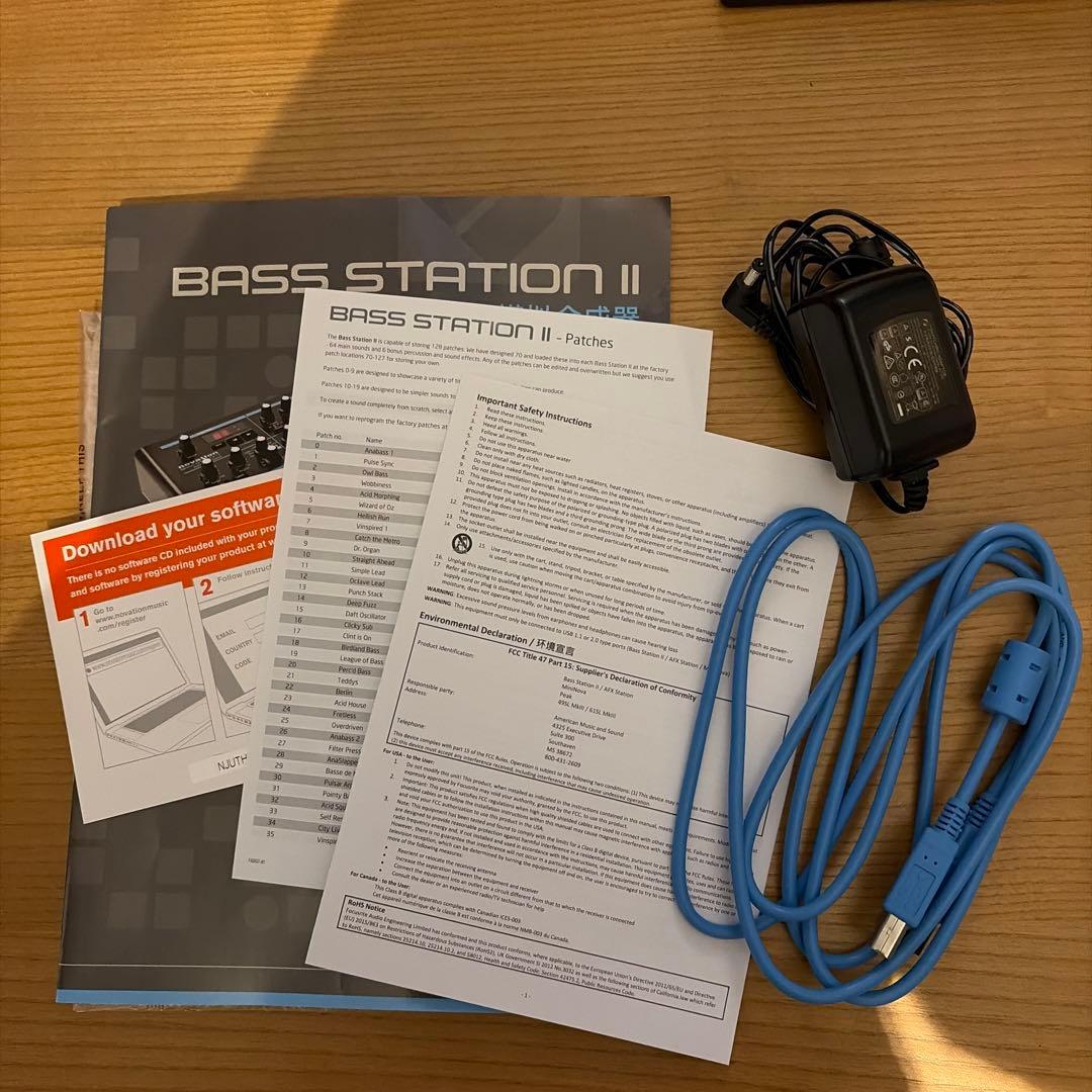 Novation Bass Station II【自宅使用のみ／非喫煙】