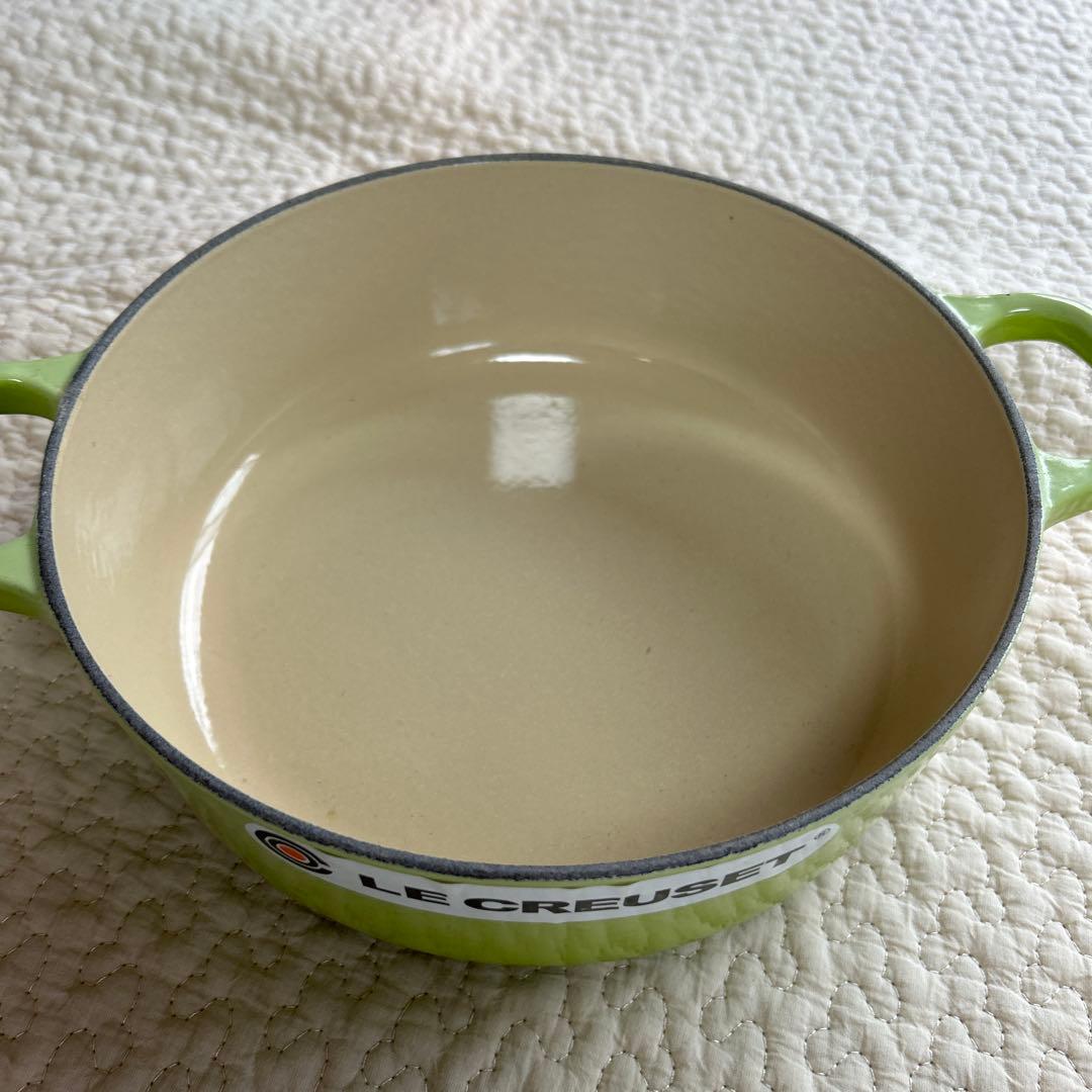 LE CREUSET グリーン 両手鍋