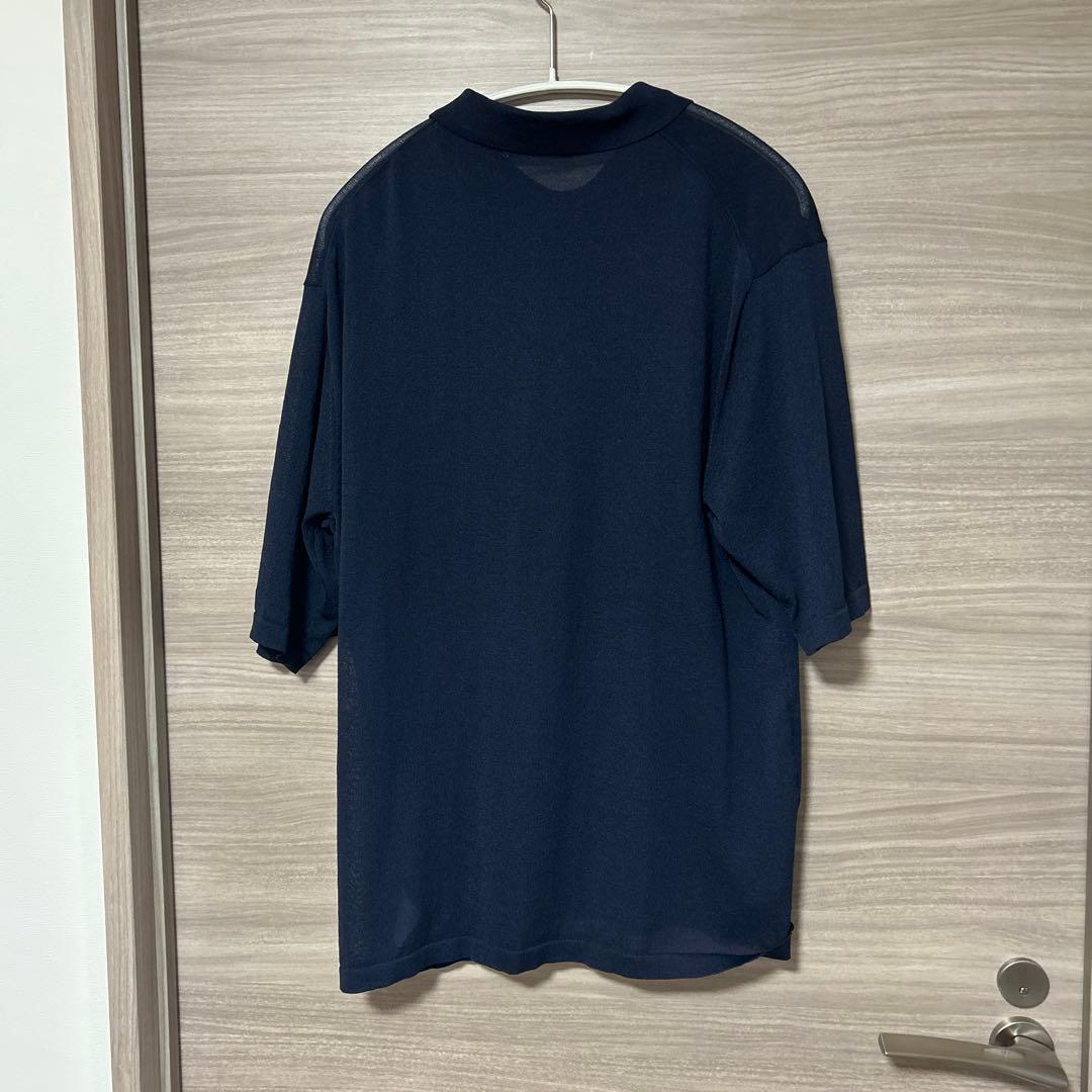 ETRE TOKYO 25SS ハーフスリーブニットポロ ネイビー