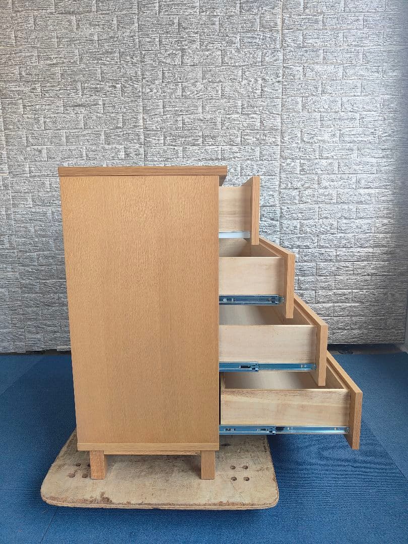 MUJI 無印良品 チェスト 4段 整理タンス オーク材