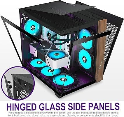 FOIFKIN PCケース-ウッドウォールナットフロントペイン、プリインストール