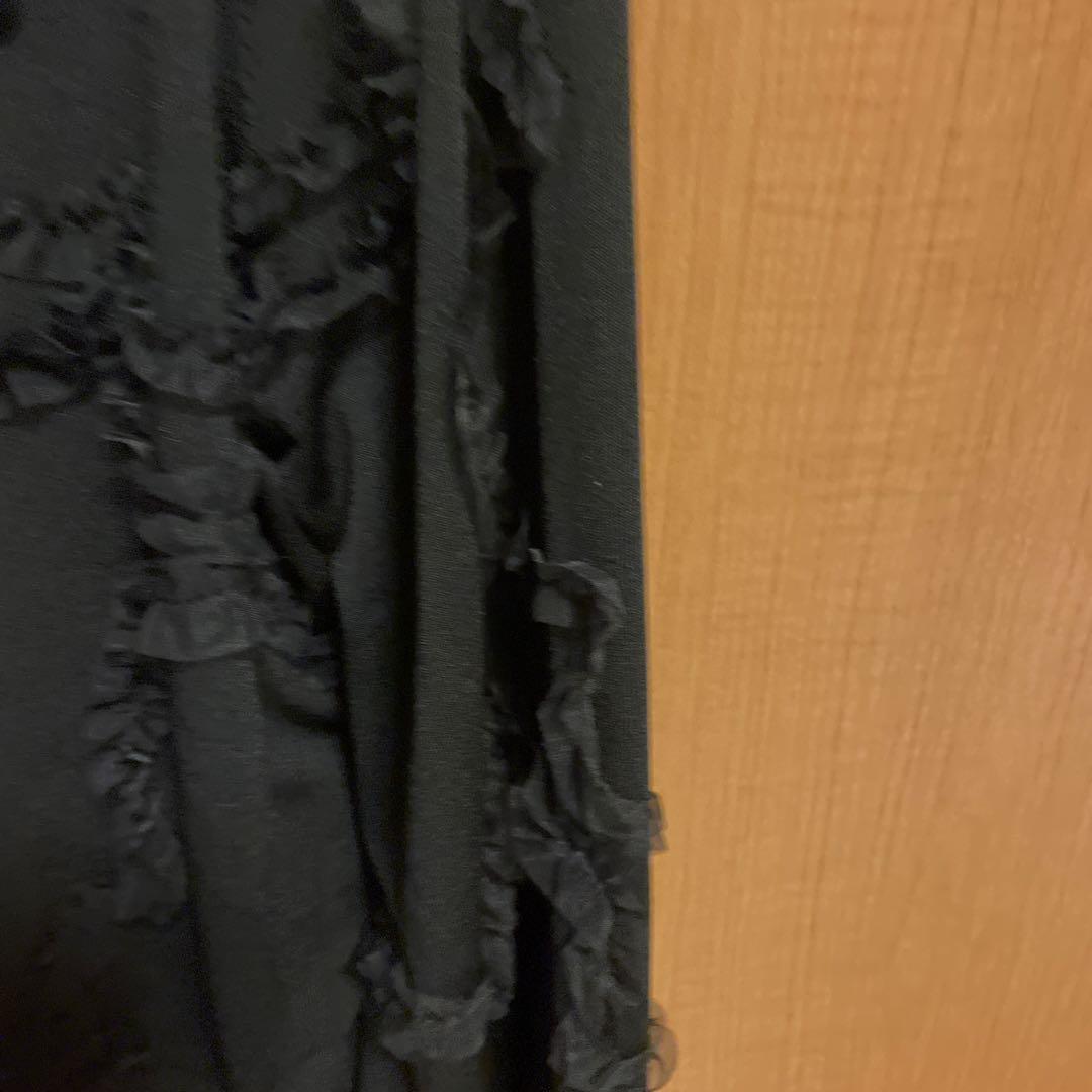 専用出品です。フリル付きブラックカーディガン