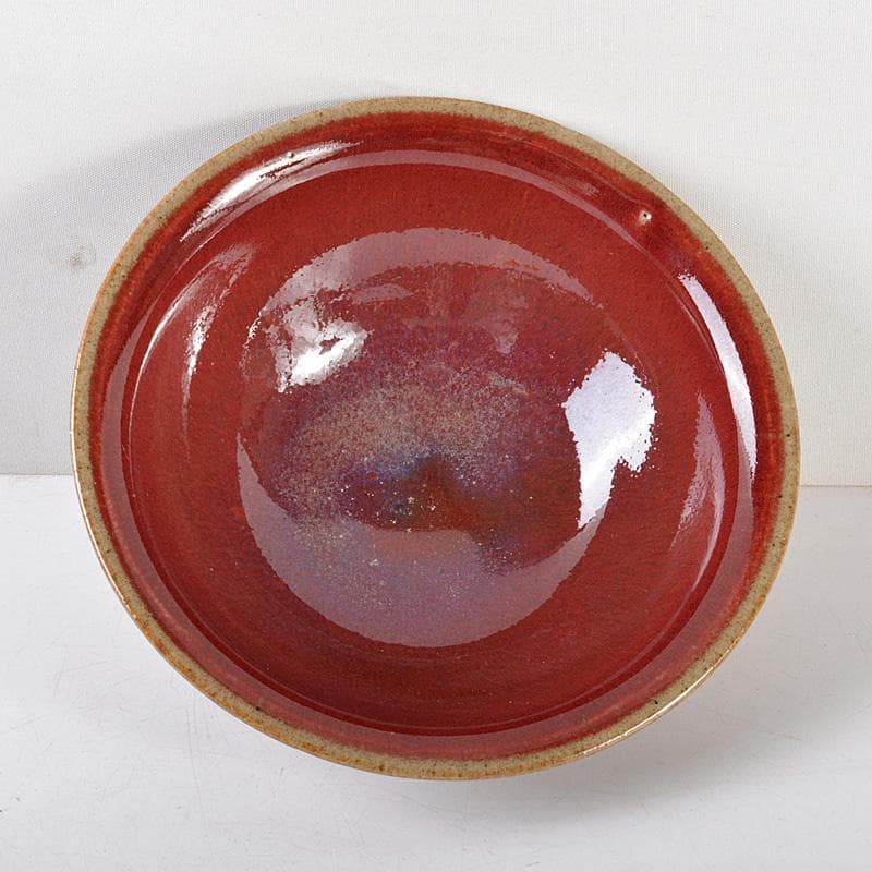 中国　辰砂茶碗　鉢　箱付　C　R5882