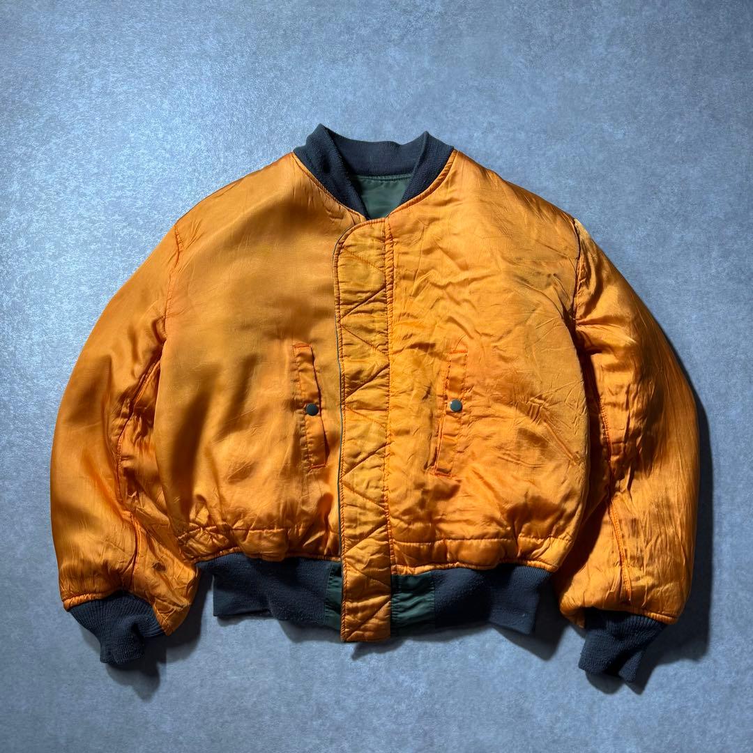 ジャケット・アウター 90s USA AVIREX MA-1 commercial logo MA1