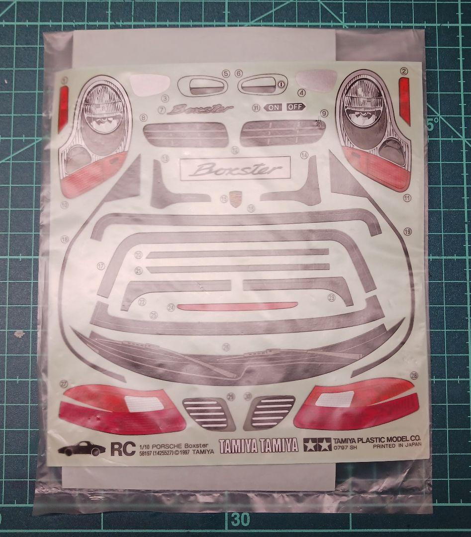 TAMIYA Porsche Boxster ラジコンカー(組み立て途中品)