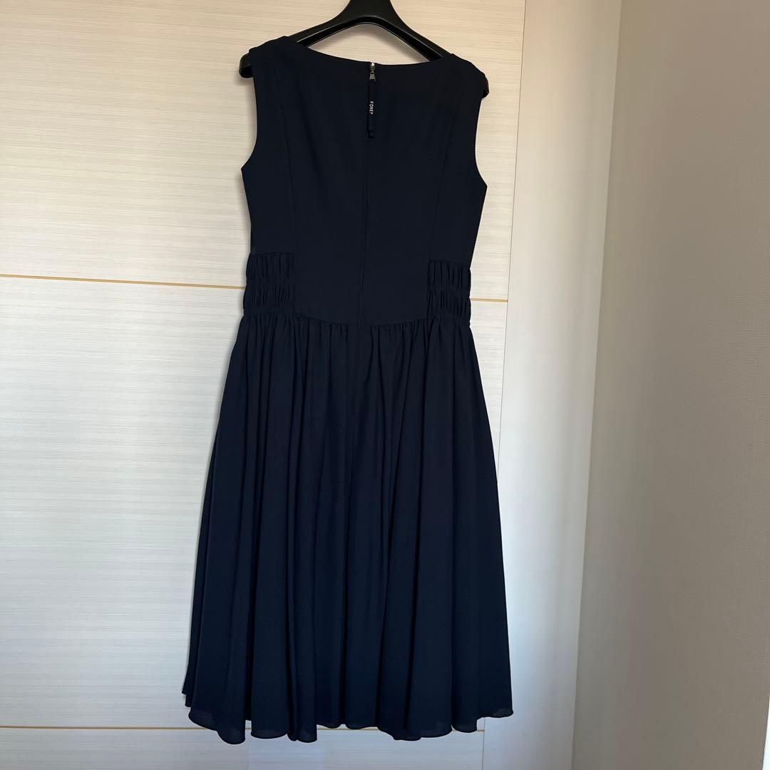 【極美品】FOXEY SMOCK DRESSスモッグドレス　ワンピース　38