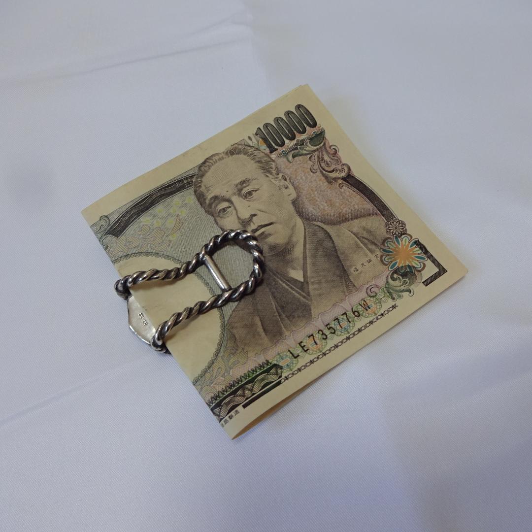 希少■ドレスヒッピー■シルバー製 ネックレス マネークリップ