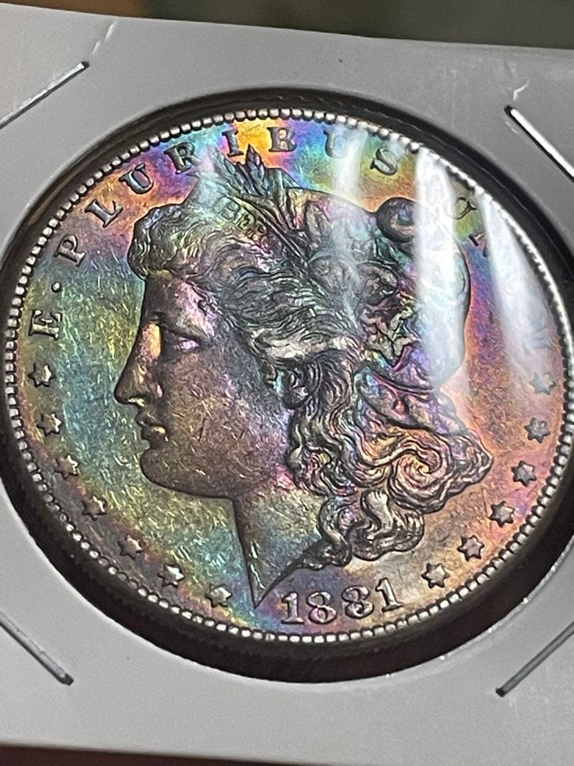 モンスタートーン　アメリカ　1881年　S モルガンダラー　S 銀貨