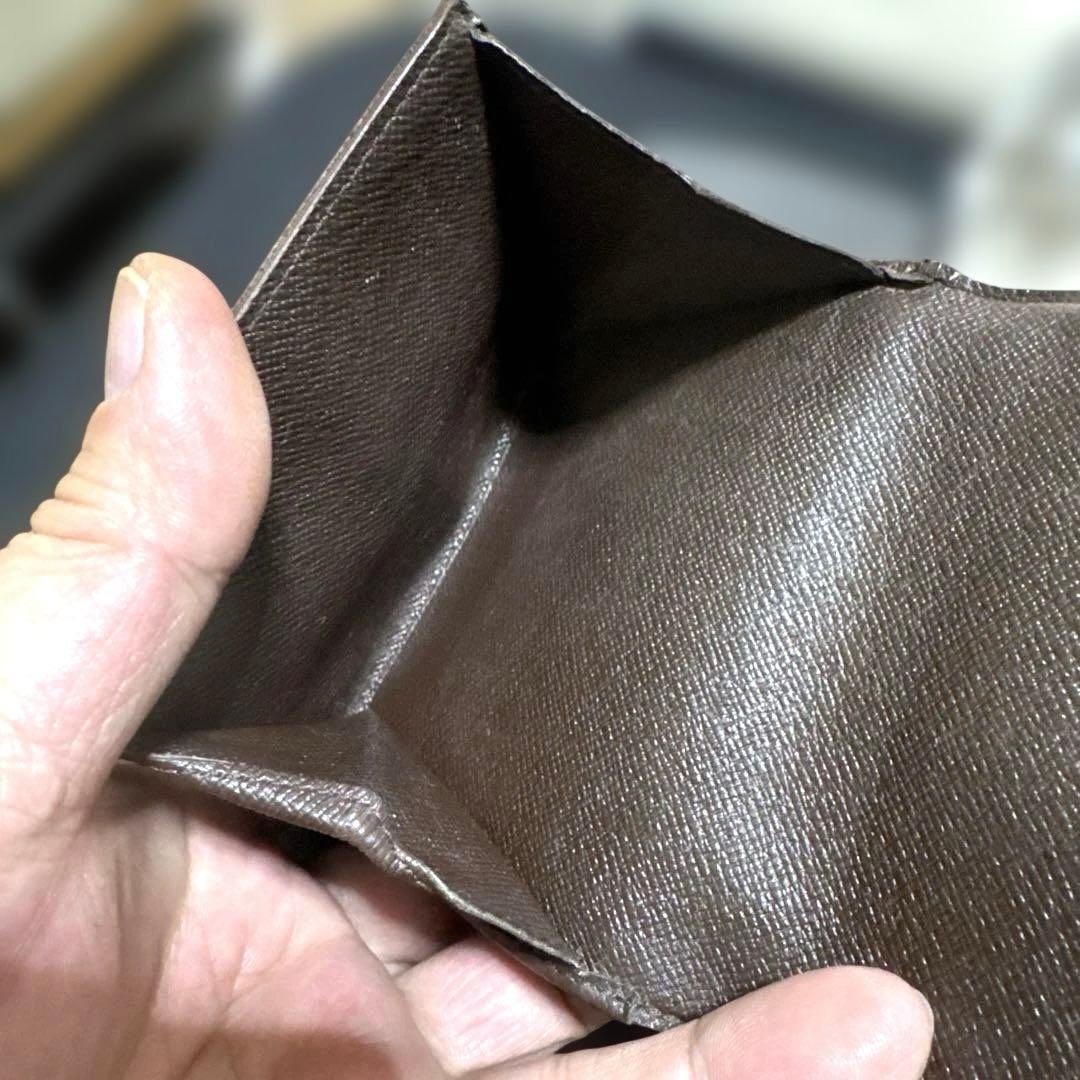 11★在庫セール/良品♪ダミエ Wホック折財布