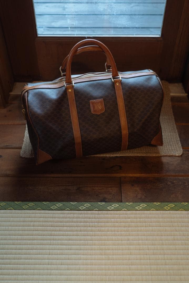 CELINE マカダムボストンバッグ