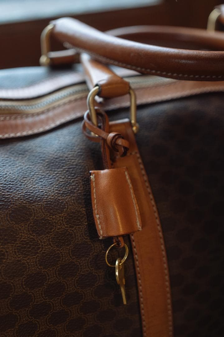 CELINE マカダムボストンバッグ
