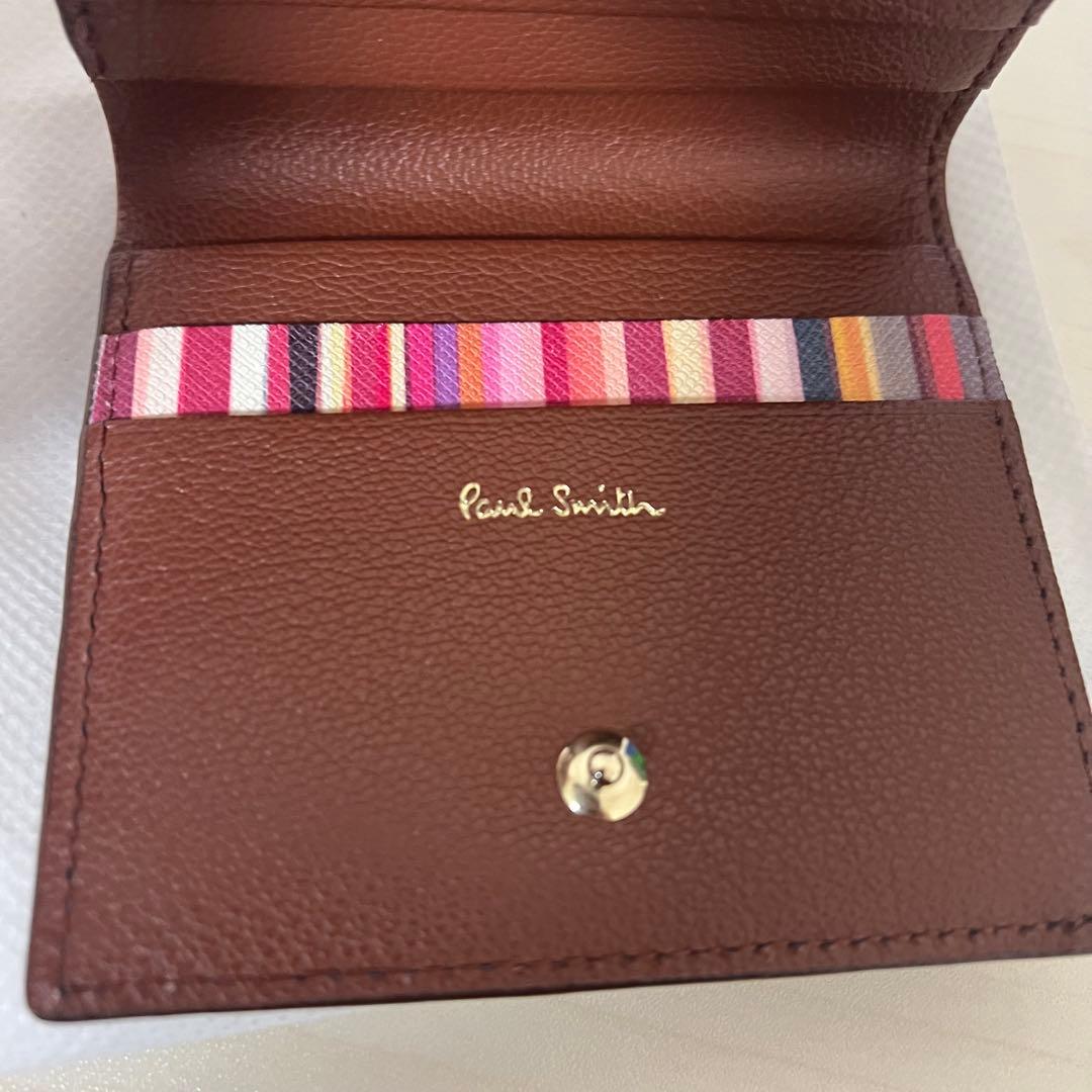 【美品】Paul Smith ポールスミス　二つ折り財布　キャメル　牛革　正規品