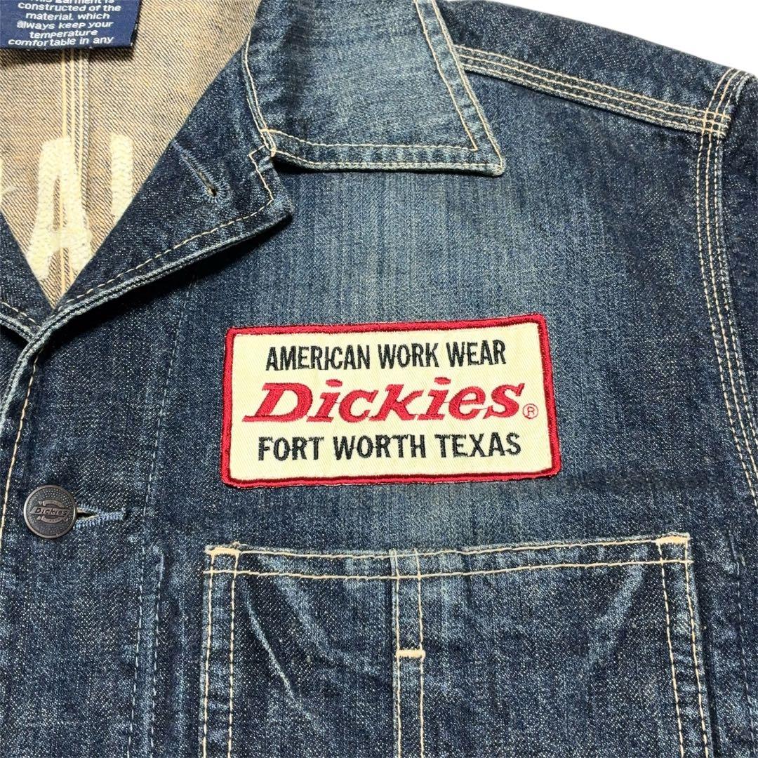 Dickies ディッキーズ デニム カバーオール チェーンステッチ Ｌ