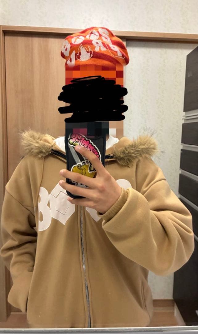 fuckthisindustry x prov限定ビーニー オレンジ