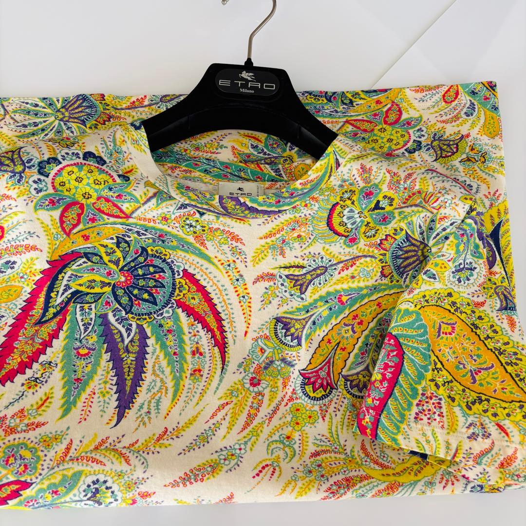 ★ETRO★近年/エトロ★カラフルペイズリー柄コットンカットソー★44★