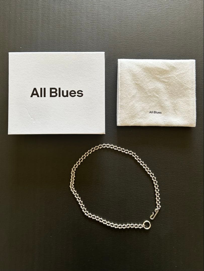 All Blues DNA NECKLACE 42cm Yo-Sea着用モデル