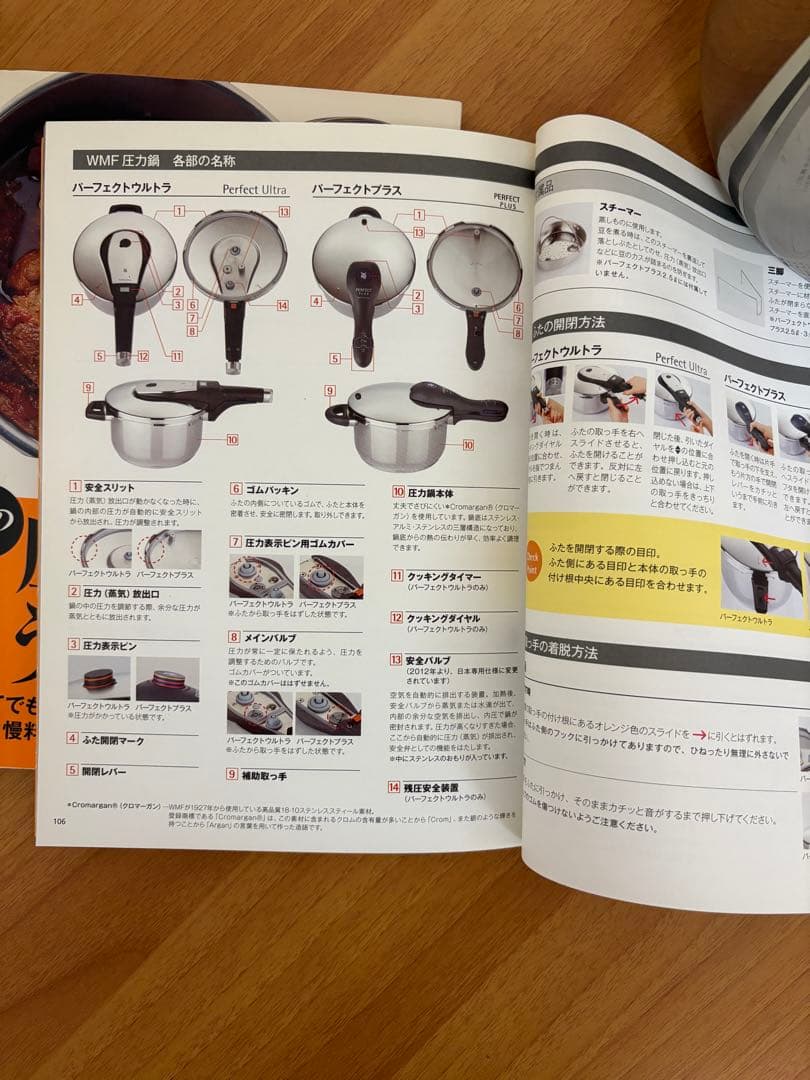 WMF パーフェクトプラス PERFECT PLUS 圧力鍋2.5L レシピ本