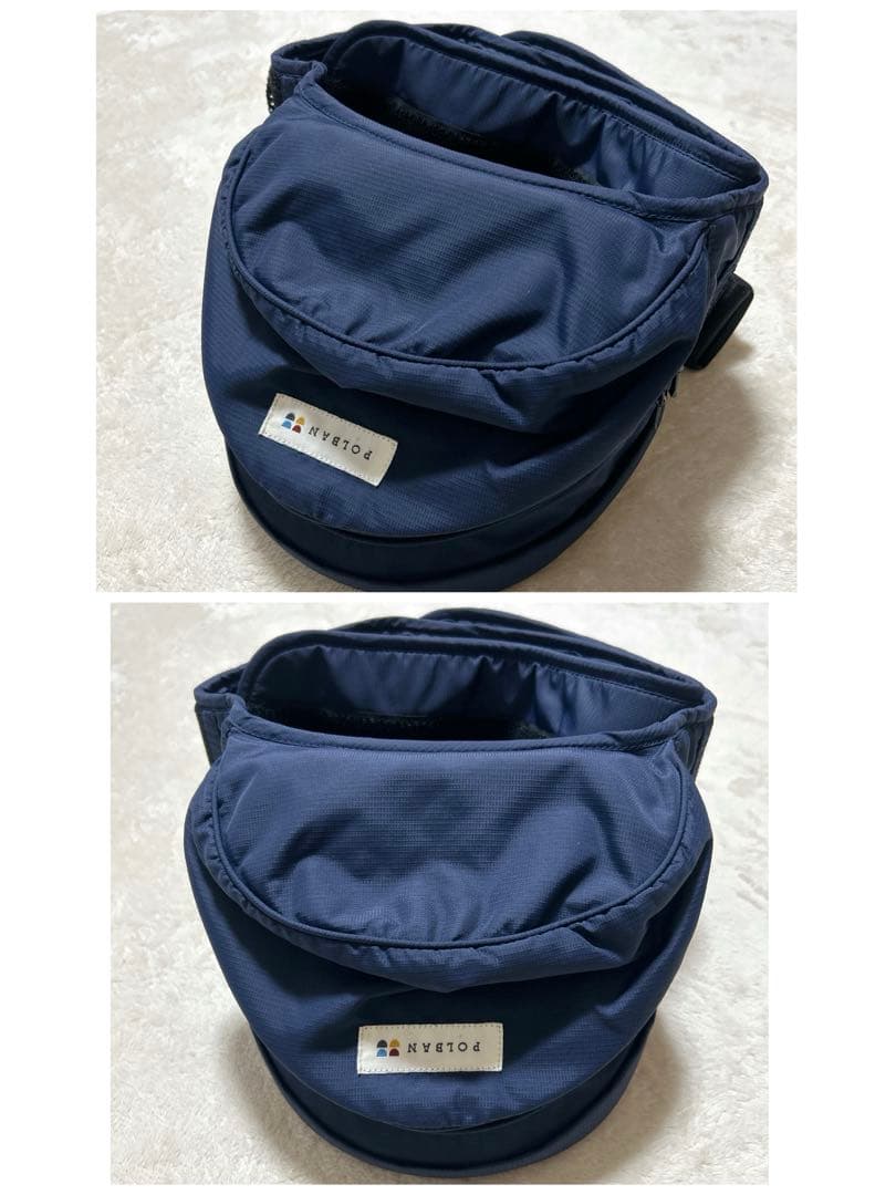 ✨ほぼ未使用✨ POLBAN ネイビーヒップシート＋シングルショルダー付き