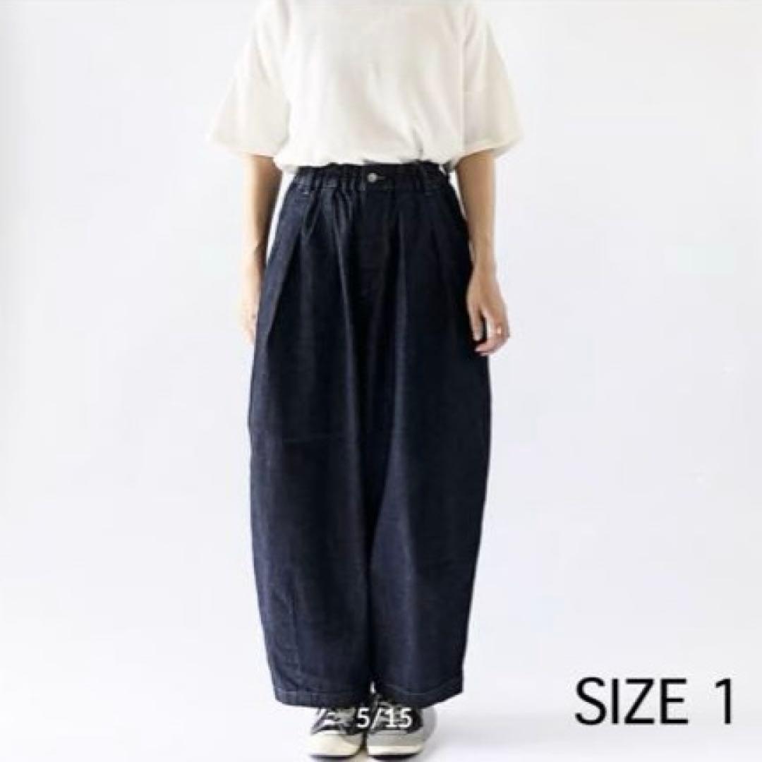 極美品！HARVESTY バーベスティ（1）デニムサーカスパンツ