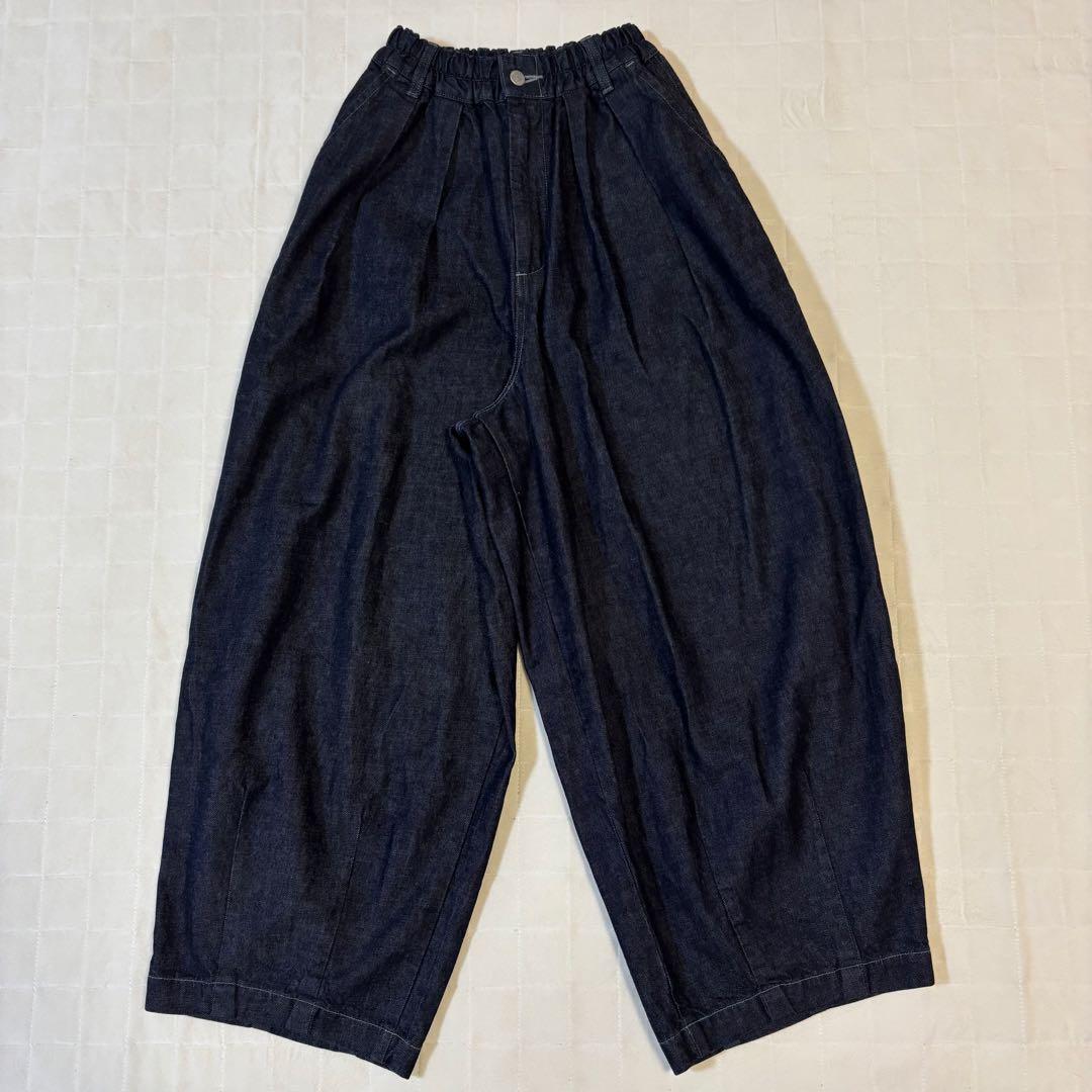 極美品！HARVESTY バーベスティ（1）デニムサーカスパンツ