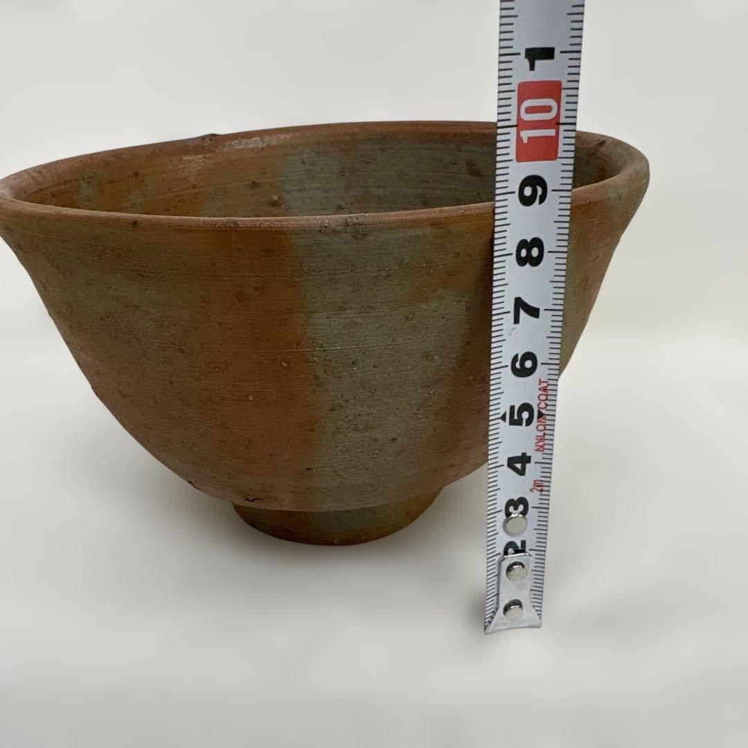 備前焼　藤原建　緋襷茶盌　1971年作