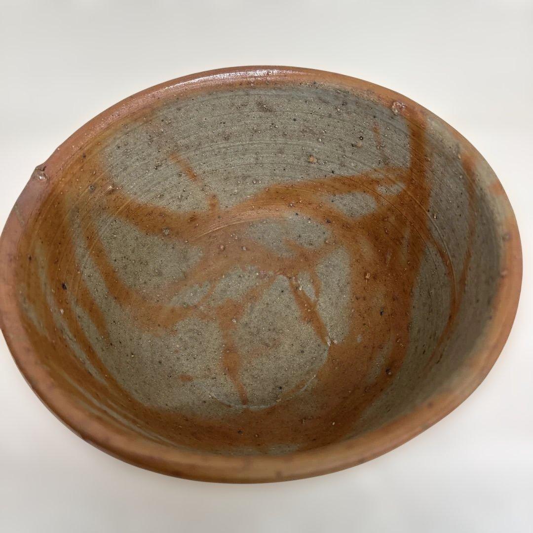 備前焼　藤原建　緋襷茶盌　1971年作