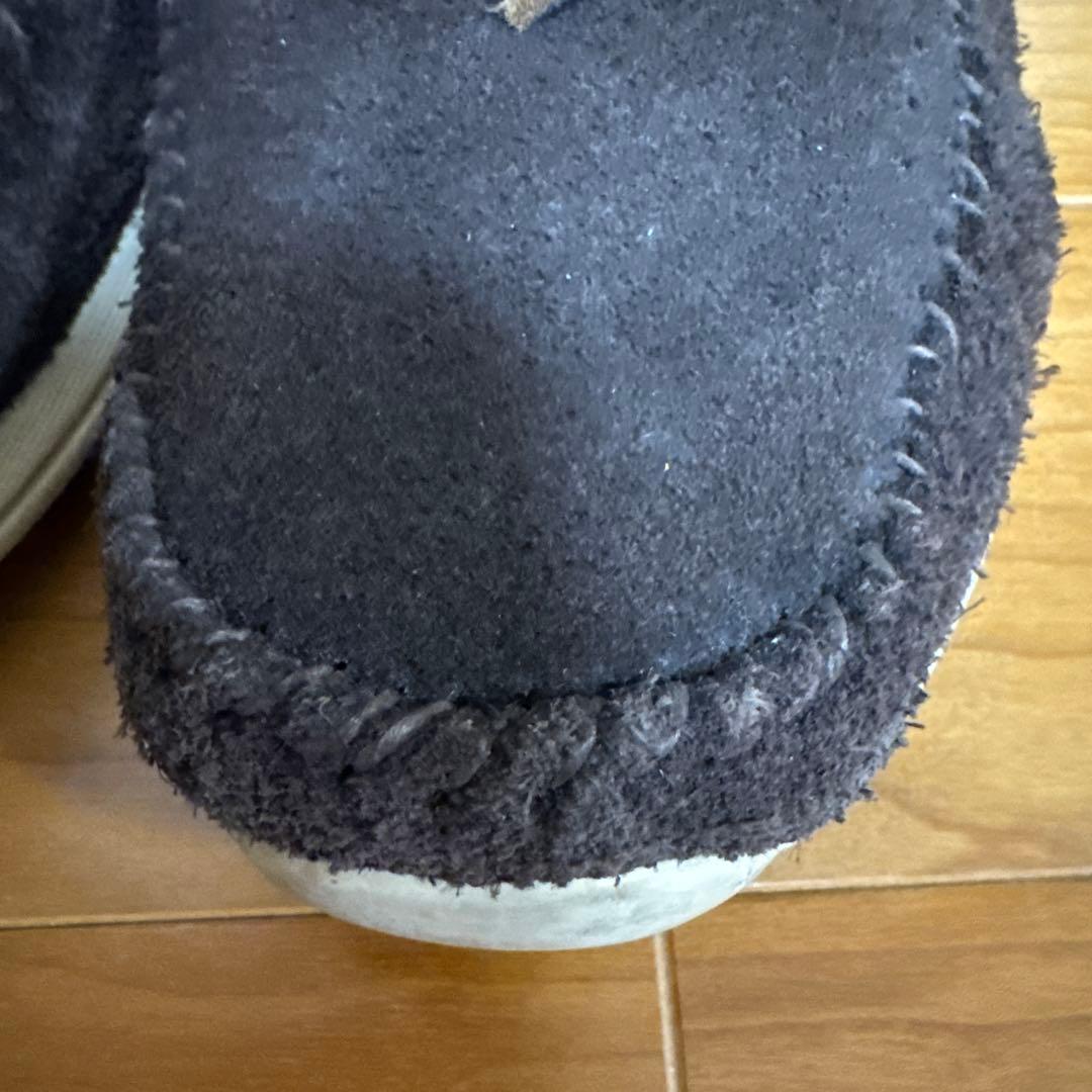 visvim ダークブラウン モカシン US10