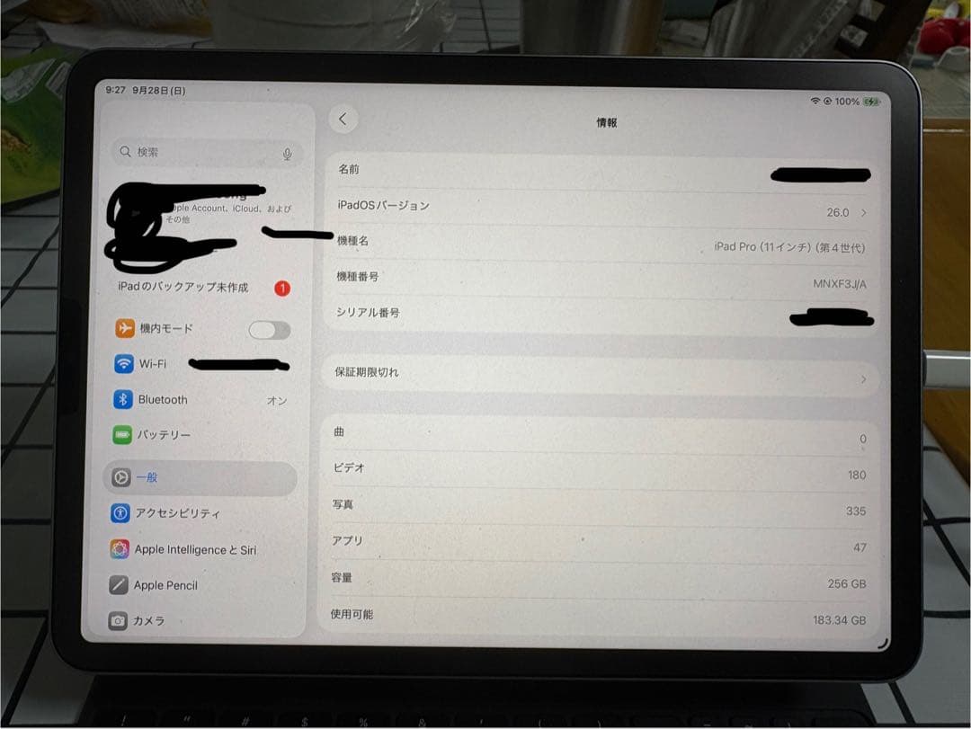 iPad Pro スペースグレー 4世代11インチ