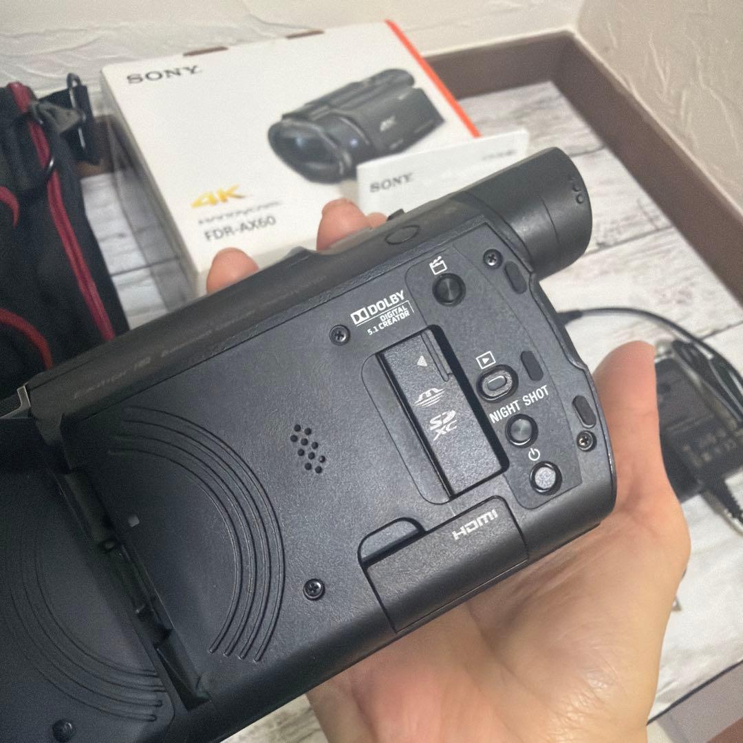 値下げ！美品☆Sony FDR-AX60 4K ハンディカム　豪華セット☆