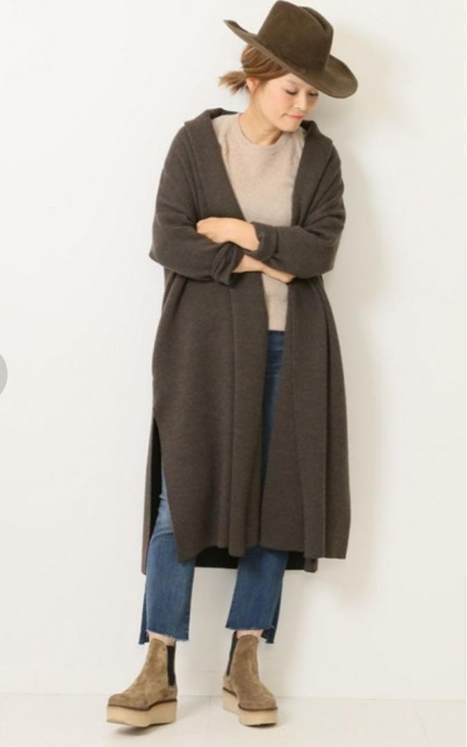 極美品✨MUSEdeDeuxiemeclasse スムースニット ガウンコート