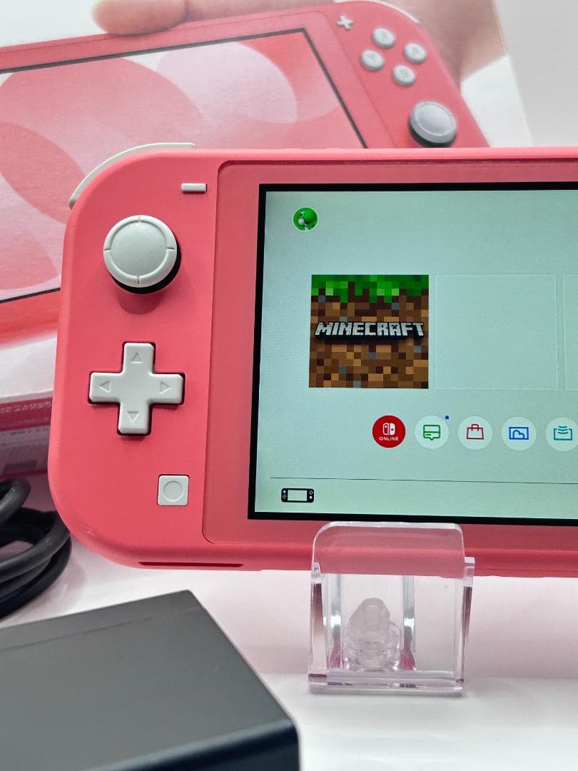 Switch Lite 本体 箱 充電器 コーラル 動作確認済 #131