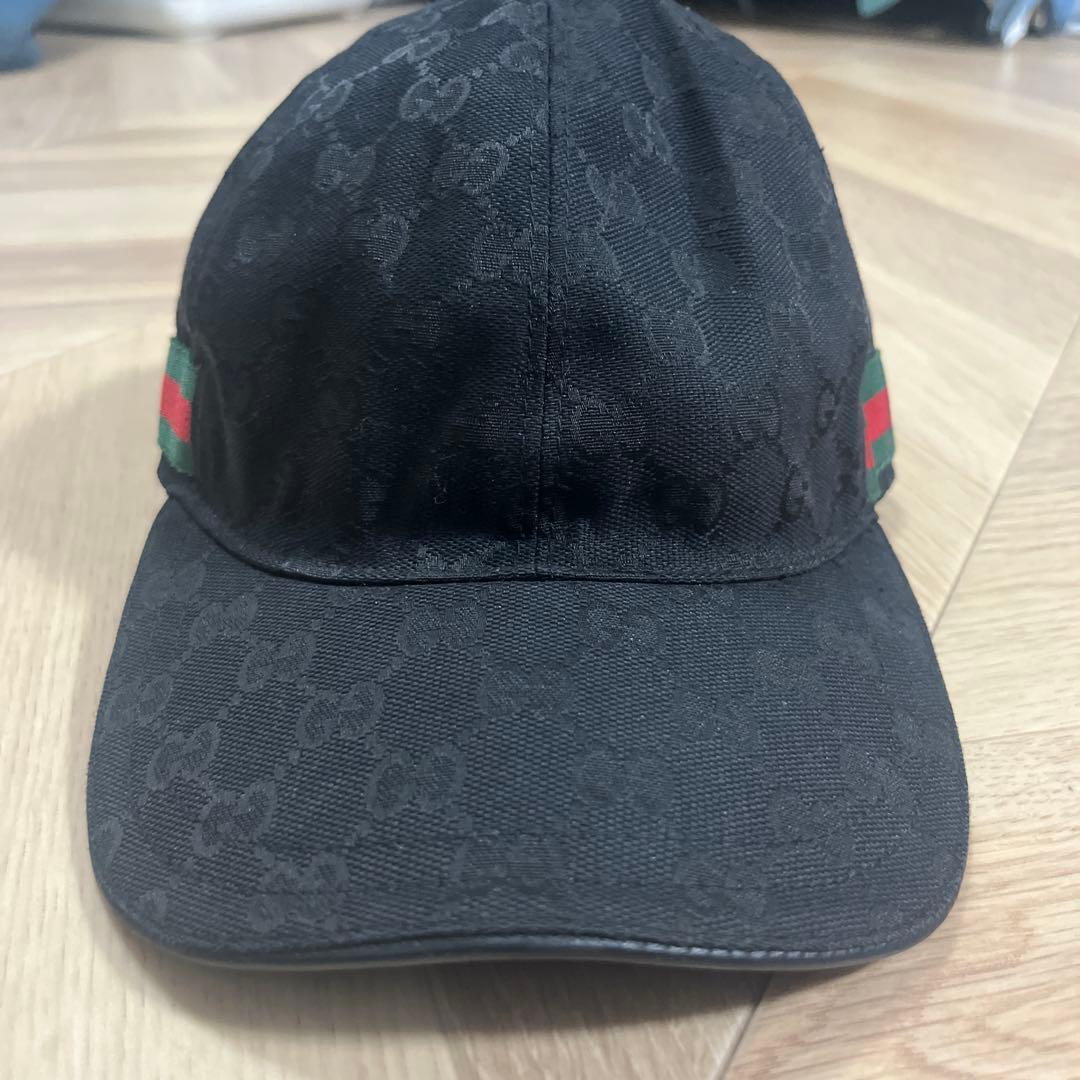 Gucci GGパターン キャップ ブラック