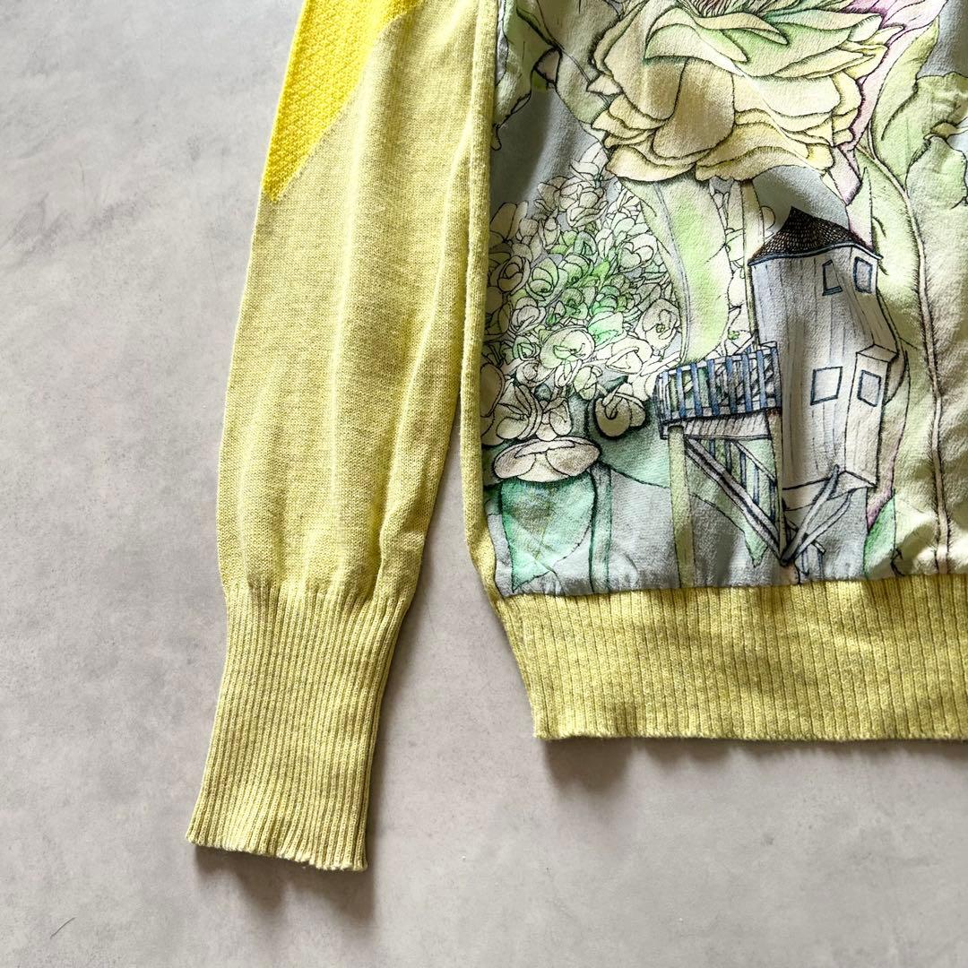 SWASH LONDONスウォッシュロンドンシルクプリントカーディガン花柄