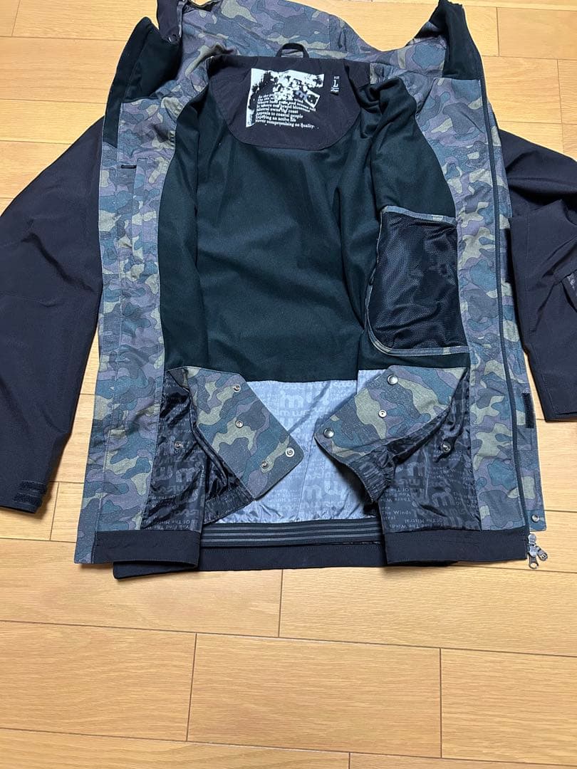スノーボードウェア 上下セット 迷彩 Lサイズ