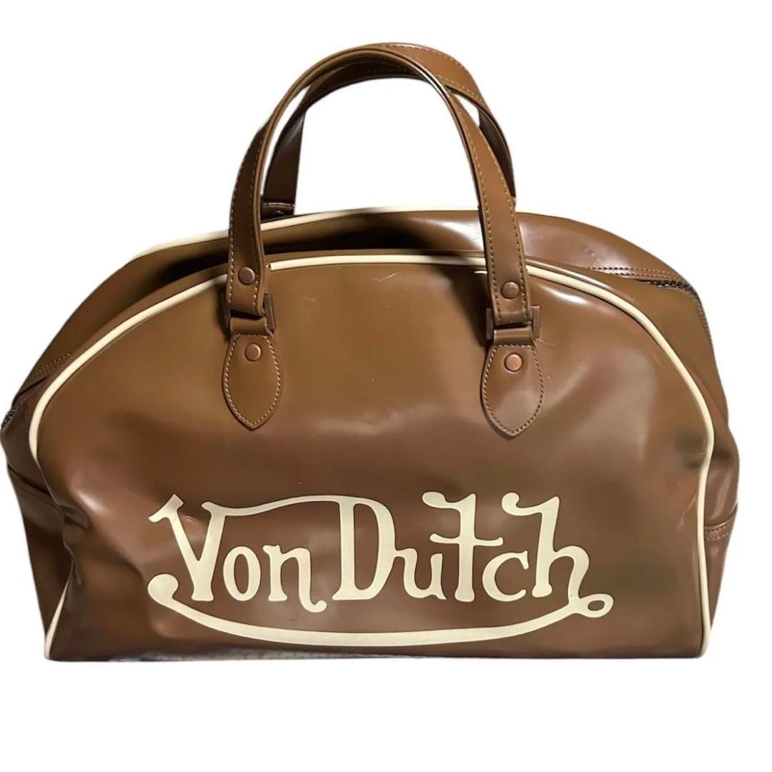 Von Dutch ボンダッチ バッグ ボストンバッグ ヴィンテージ　型崩れあり
