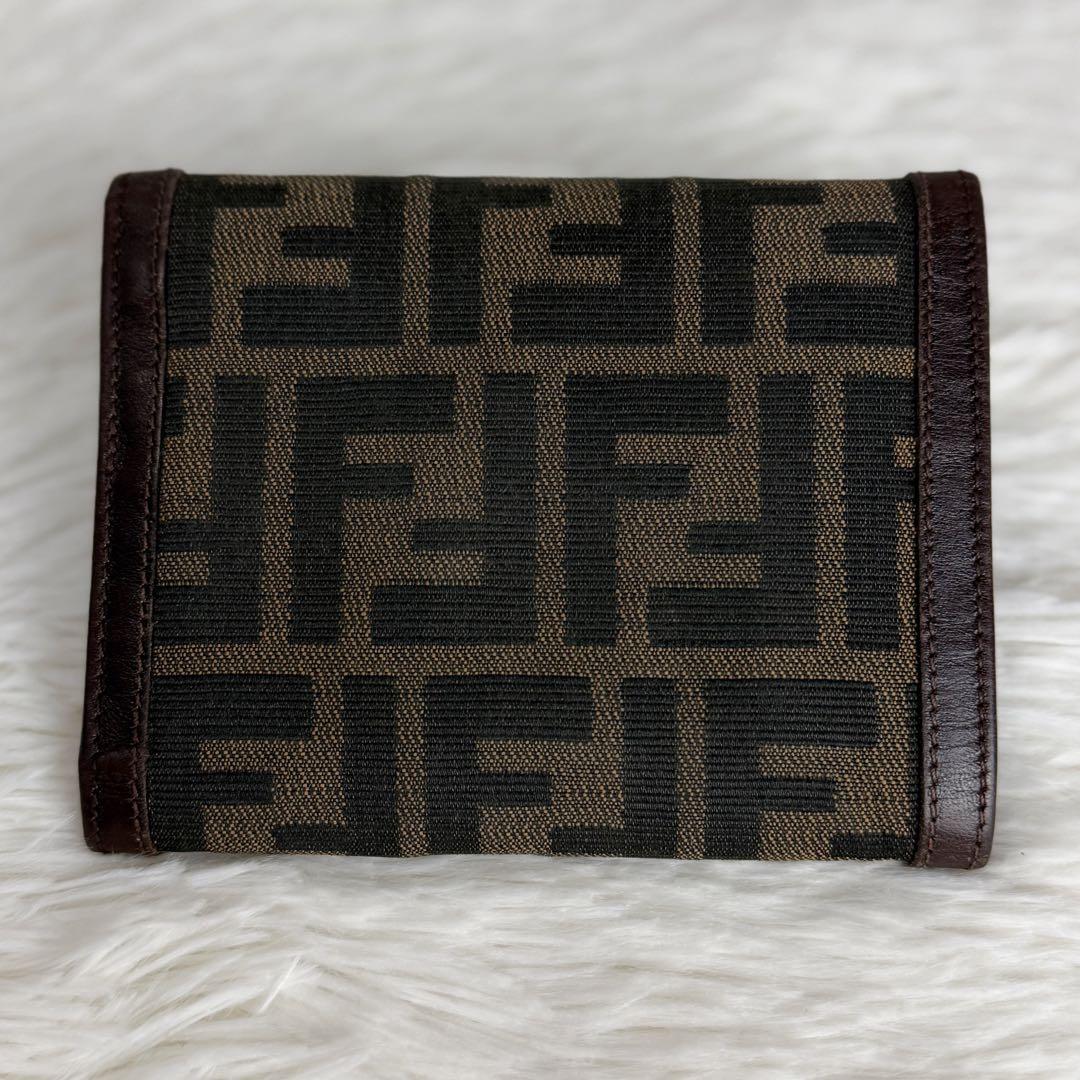 FENDI フェンディ ズッカ柄 FFロゴ キャンバス 折り財布 ウォレット