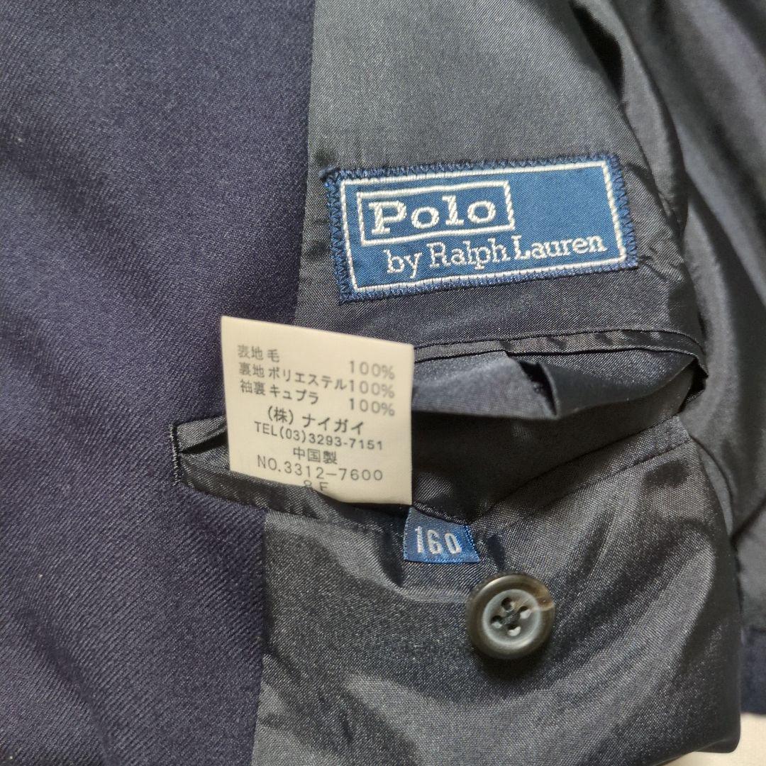 美品 90s アーカイブ ポロラルフローレン 金ボタン 紺ブレザー メンズ