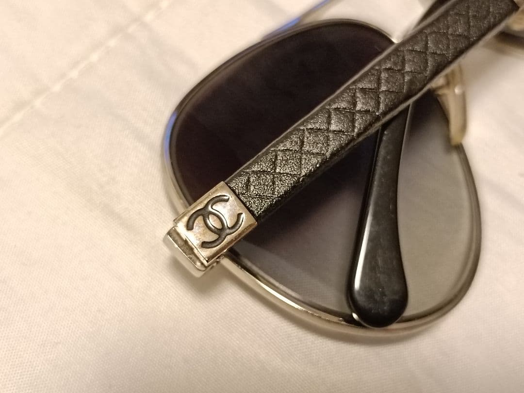 CHANEL ティアドロップ サングラス パイロット マトラッセ