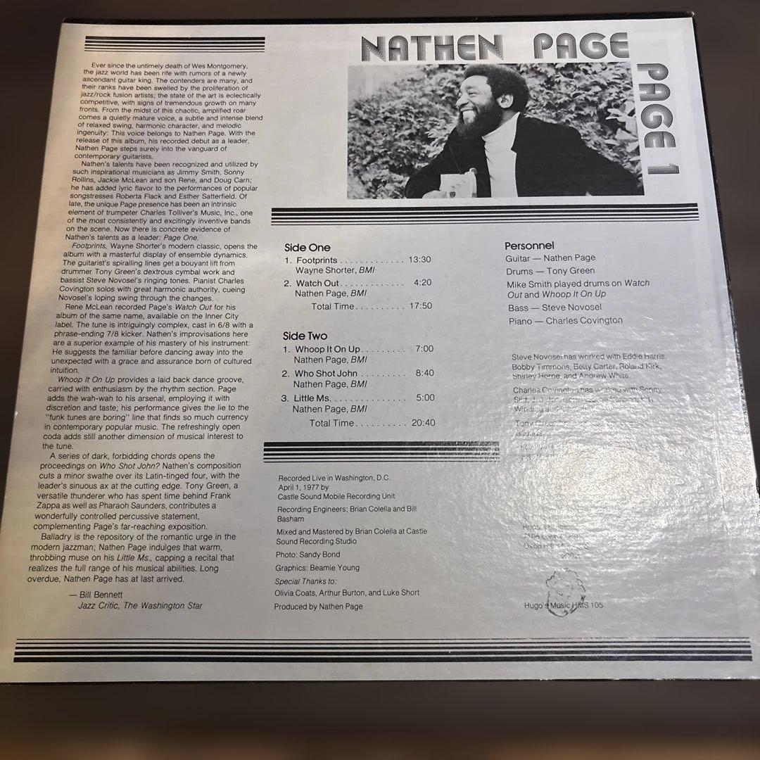 さ*ん様 Nathen Page Page One LP Hugo’s盤 ジャズ